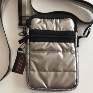 Haute Shore Crossbody Puffy Metalic Bag